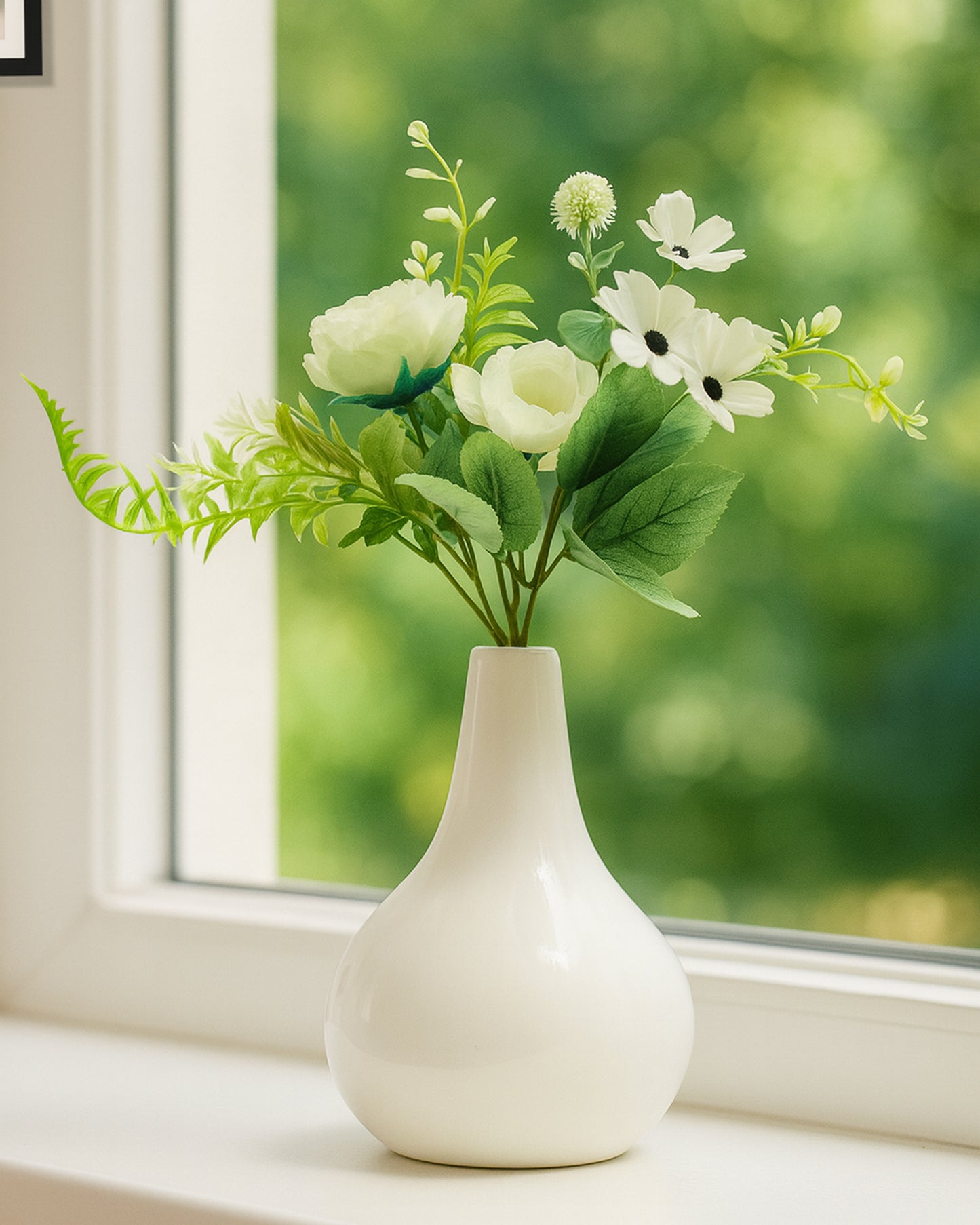 Artificial Flowers Bouquets, Artificial Silk Faux Flowers Rose for Wedding, Home Table Decorations, Wedding Centerpieces Flowers Arrangement Hydrangea, set of 3 bunch