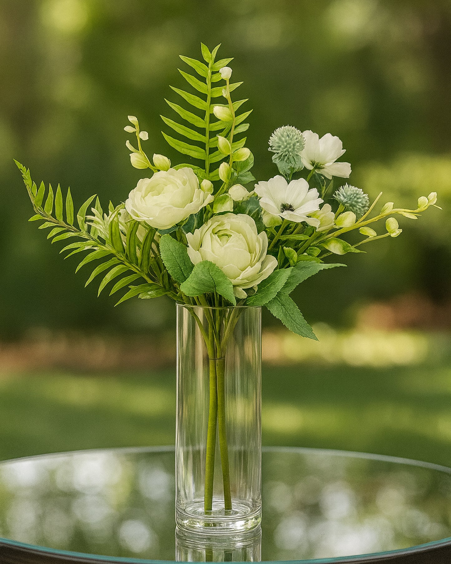 Artificial Flowers Bouquets, Artificial Silk Faux Flowers Rose for Wedding, Home Table Decorations, Wedding Centerpieces Flowers Arrangement Hydrangea, set of 3 bunch