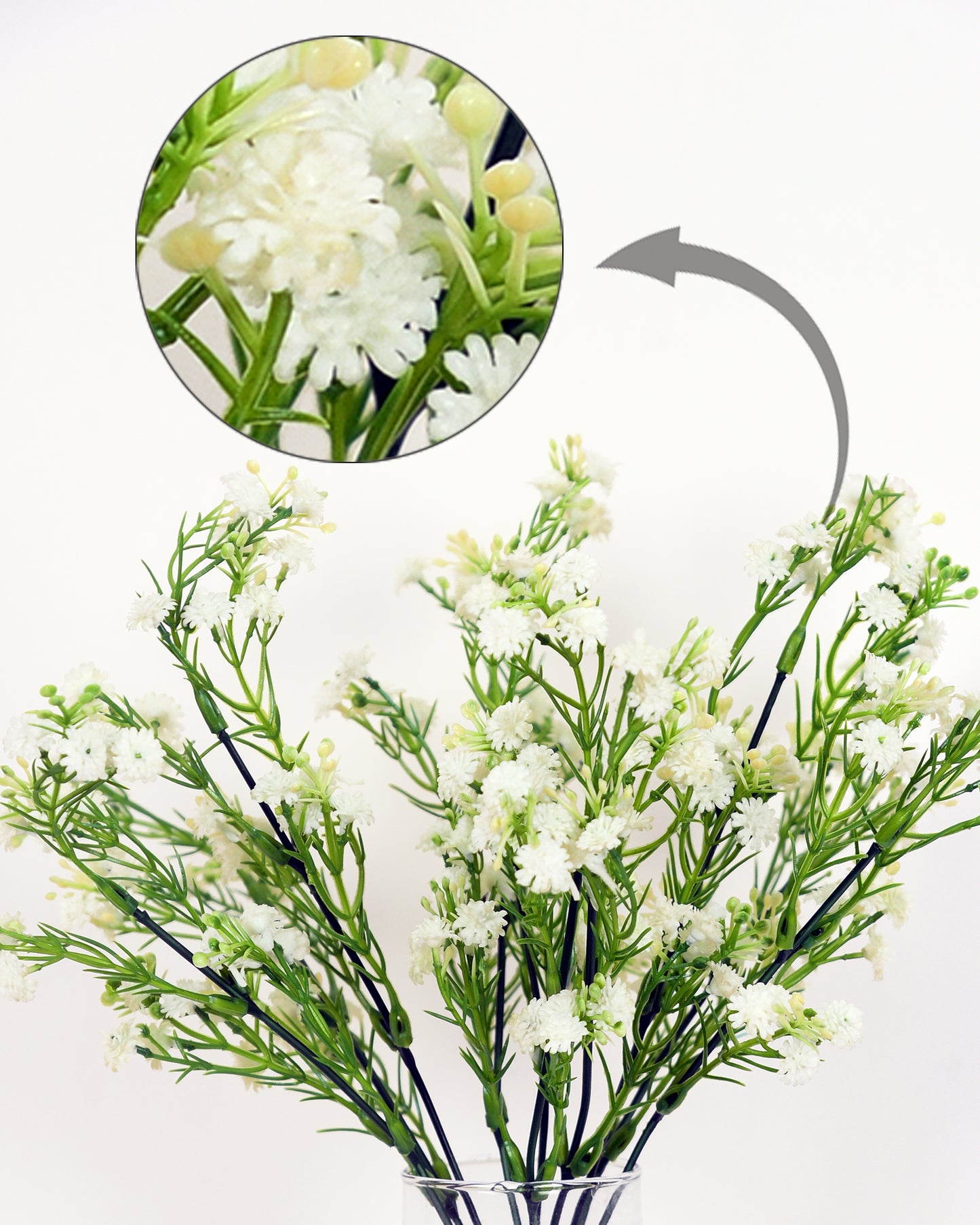 Artificial Flowers Bouquets, Artificial Silk Faux Flowers Millet Flower Bunch for Wedding, Home Table Decorations, Wedding Centerpieces Flowers Arrangement Chinese Flowers