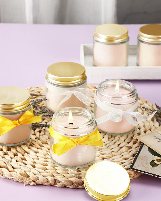 Organic Aroma Candles Wax 4 X 20gms Each, Aromatic Scented Fragrance up to 7 Hours, Best Gift, Cinnamon