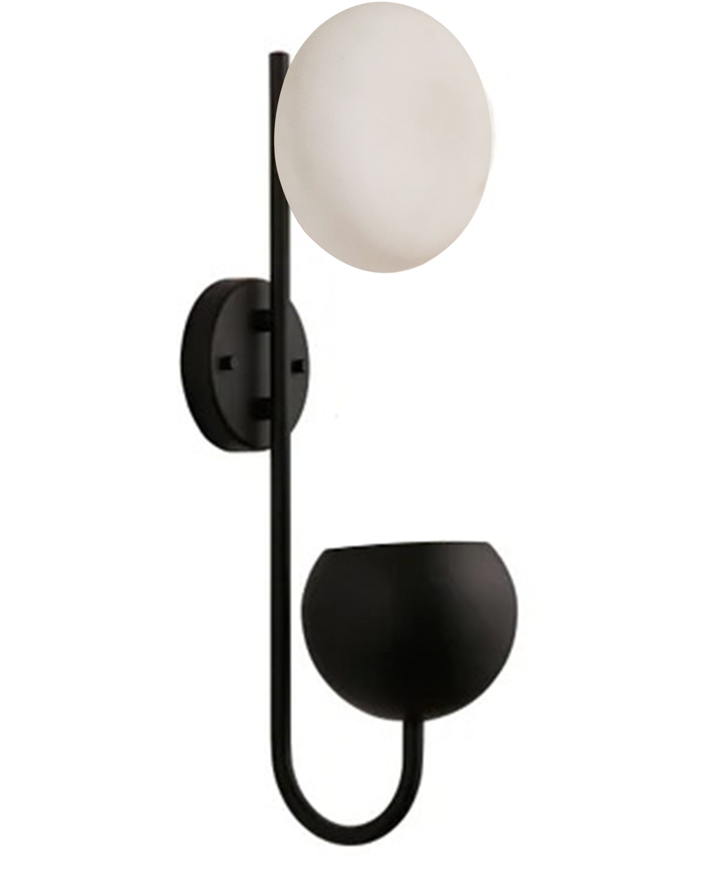 Wall Light Geometric Wall Lamp, Modern Wall Lamp with Storage Planter for Living Room Study Stairs Bedroom Lights Bedside, Elliptical