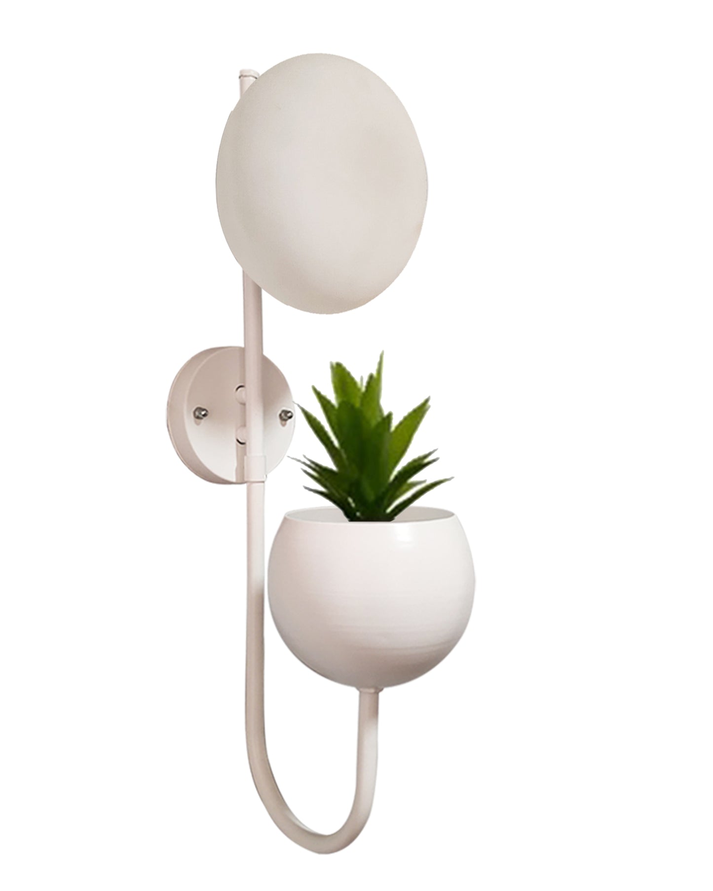Wall Light Geometric Wall Lamp, Modern Wall Lamp with Storage Planter for Living Room Study Stairs Bedroom Lights Bedside, Elliptical
