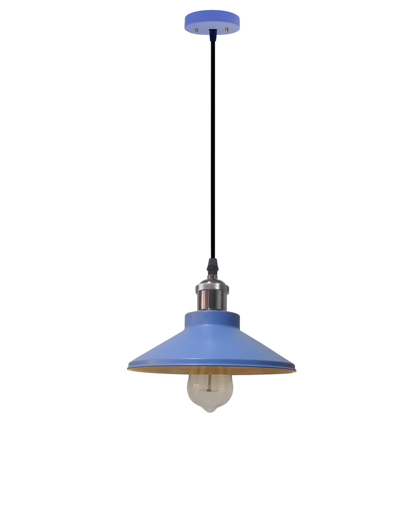 Industrial Pendant Light Fixture E27 Base Pendant Lamp Metal Lampshade Chandelier Adjustable Ceiling Hanging Lamp for Kitchen Island Farmhouse Living Room Dining Room.