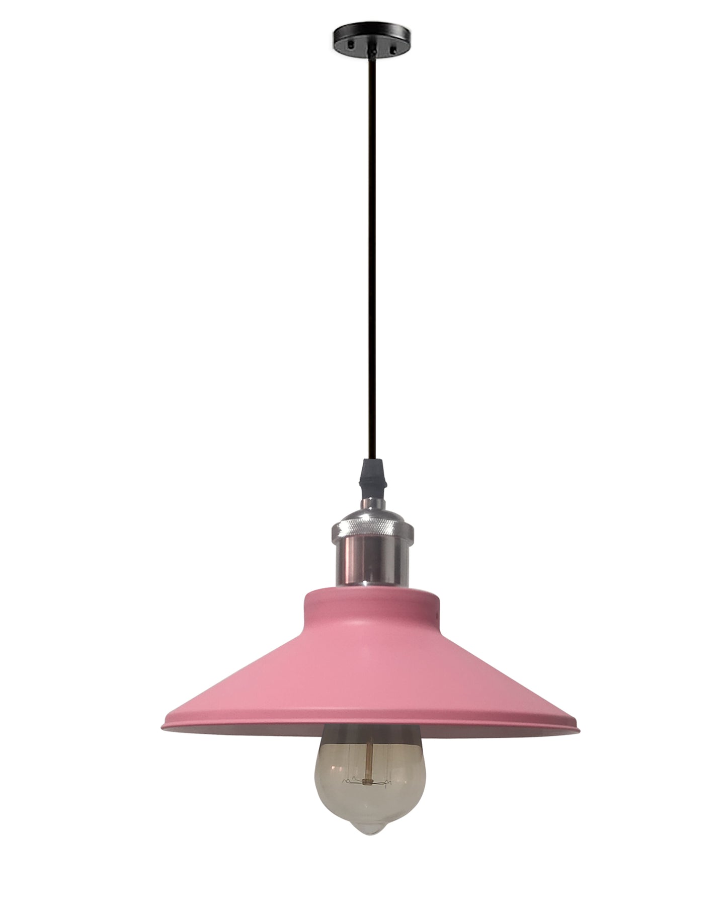 Industrial Pendant Light Fixture E27 Base Pendant Lamp Metal Lampshade Chandelier Adjustable Ceiling Hanging Lamp for Kitchen Island Farmhouse Living Room Dining Room.