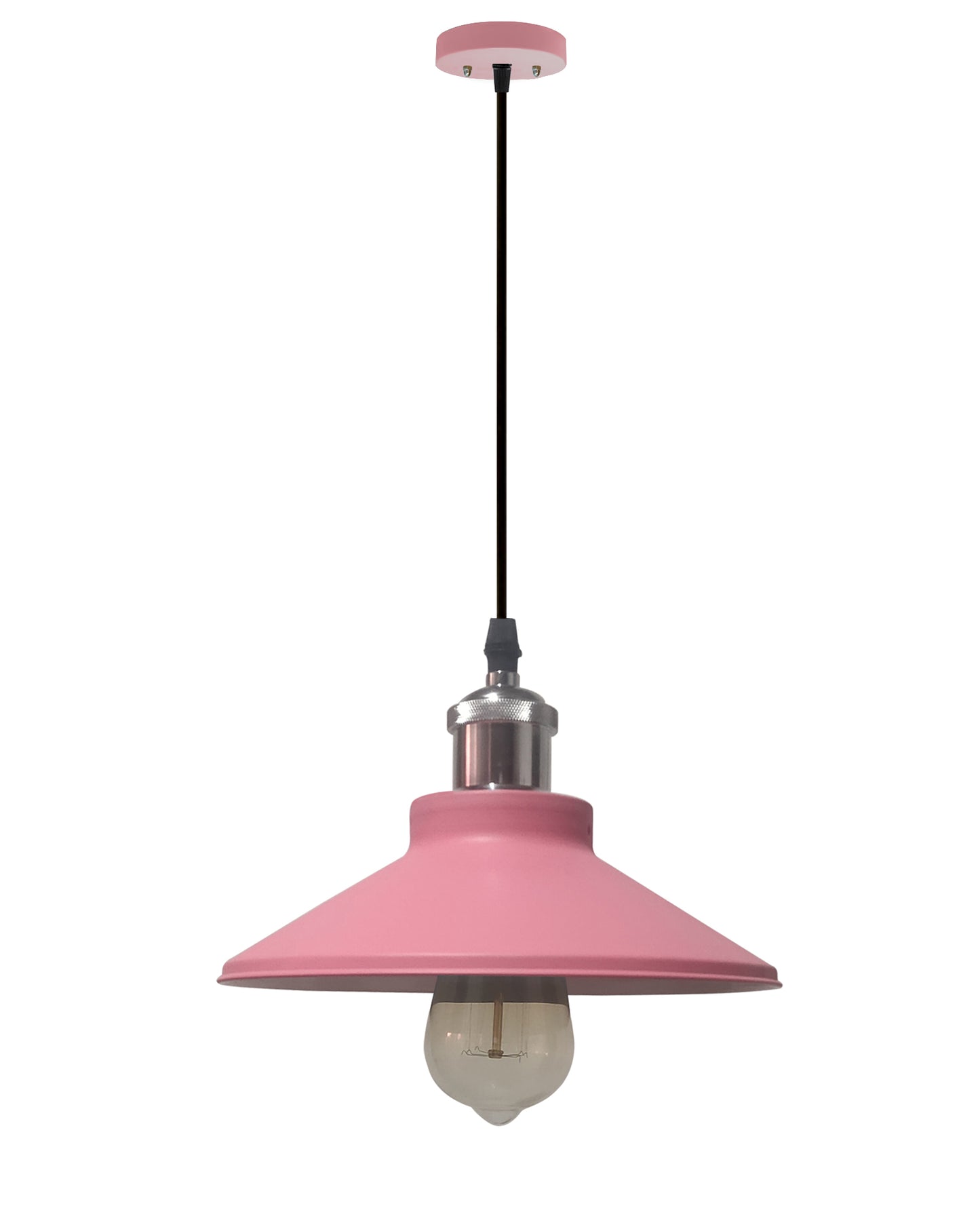 Industrial Pendant Light Fixture E27 Base Pendant Lamp Metal Lampshade Chandelier Adjustable Ceiling Hanging Lamp for Kitchen Island Farmhouse Living Room Dining Room.
