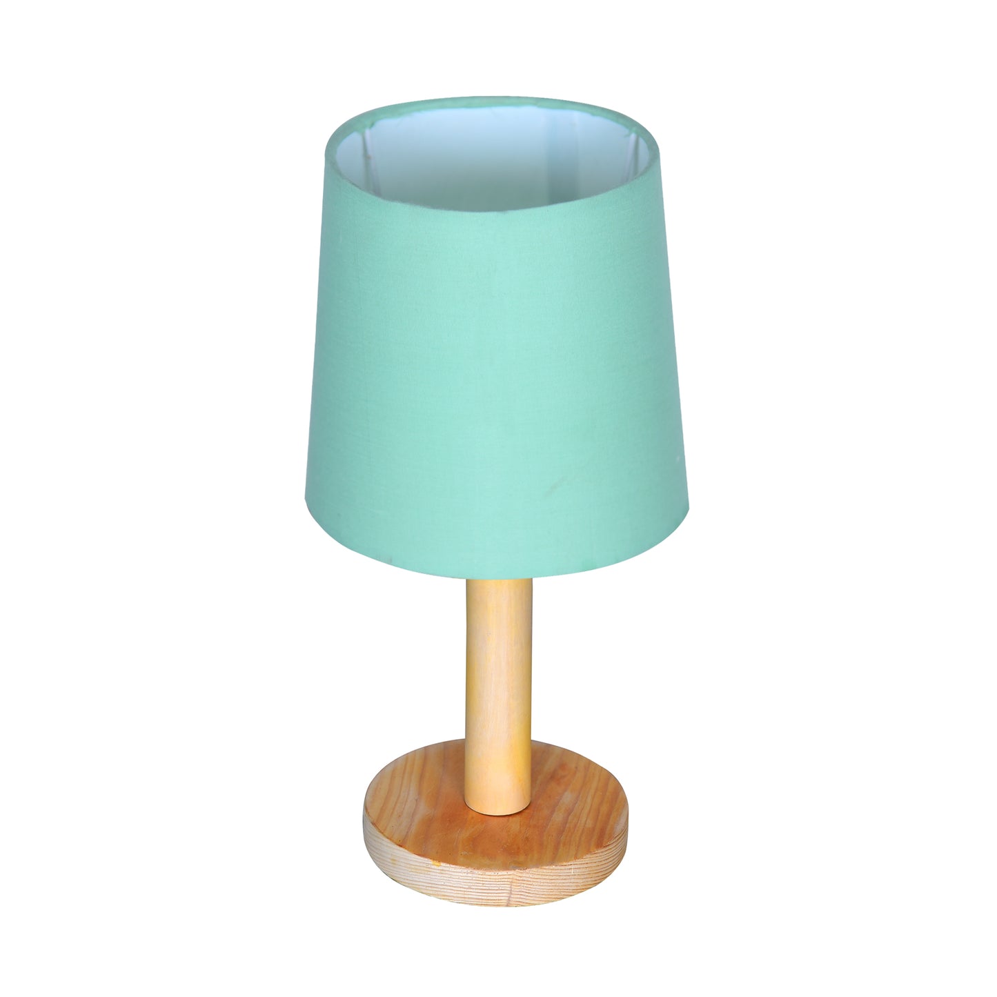 Pinewood Table Lamps for Nightstand, Fabric Linen Lampshade Desk Lamp, Morden Minimalist Bedside Lamps, Bedroom Nightstand Lamp Living Room,Kids Room