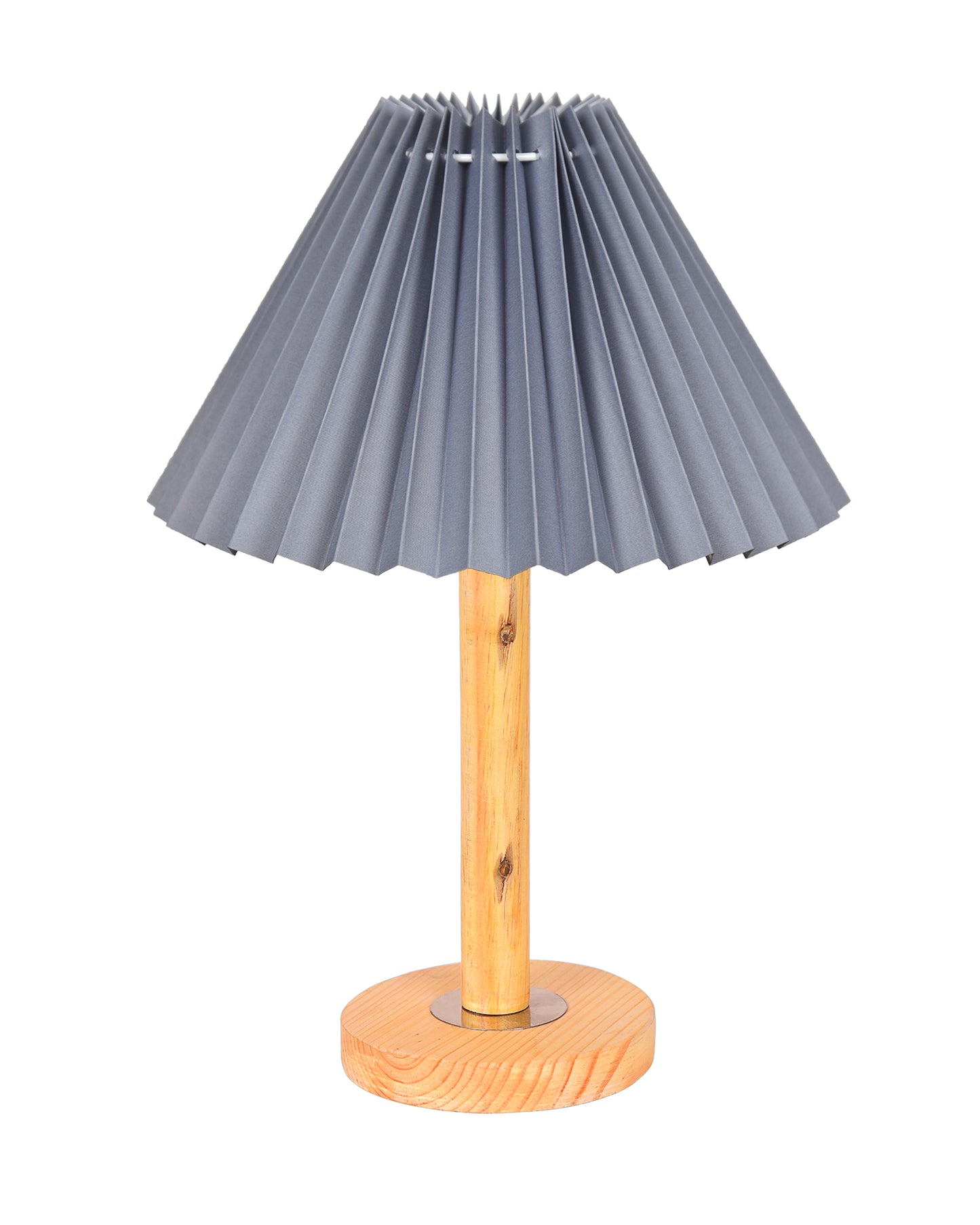 Pinewood Table Lamps for Nightstand, Fabric Linen Lampshade Desk Lamp, Morden Minimalist Bedside Lamps, Bedroom Nightstand Lamp Living Room,Kids Room