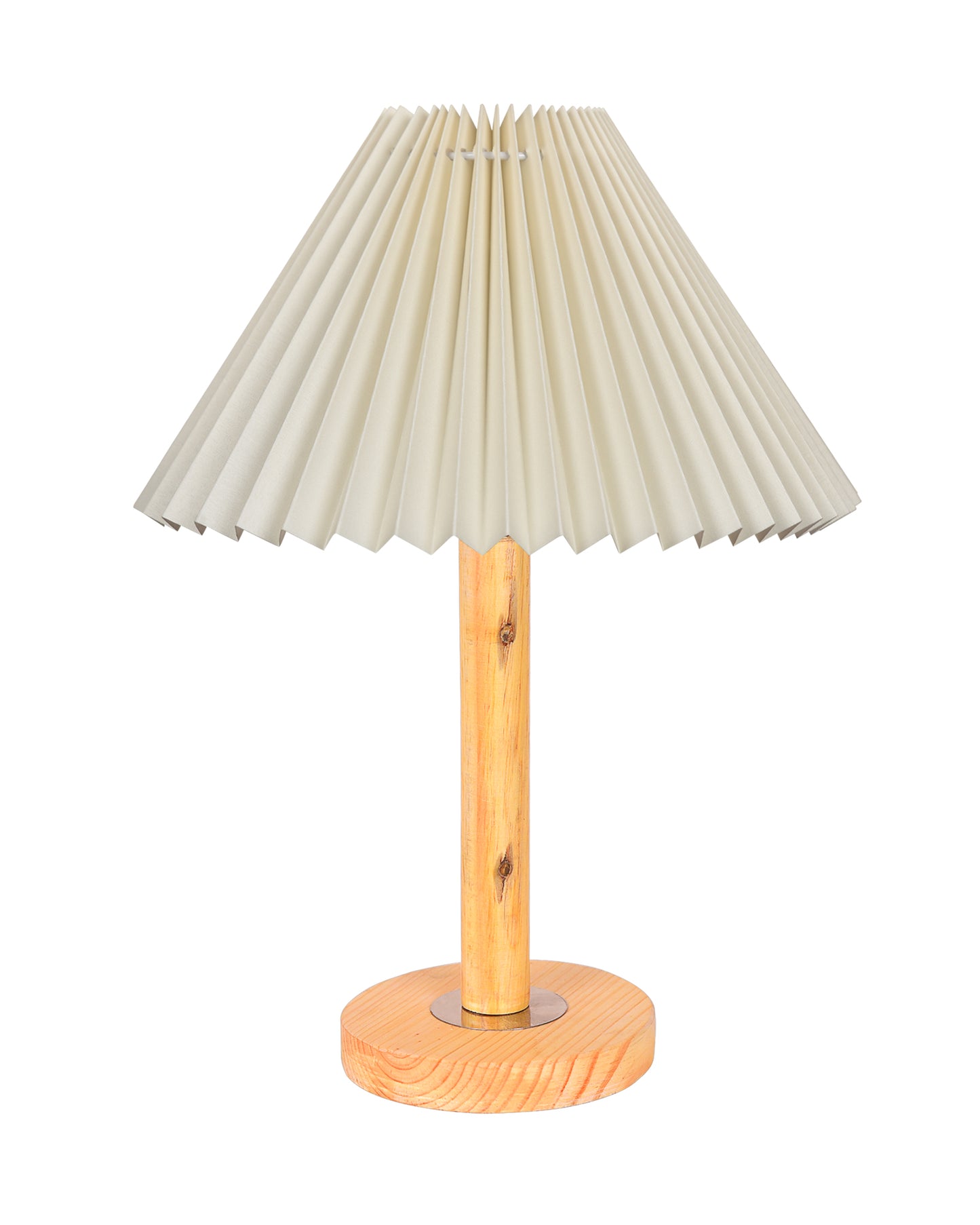 Pinewood Table Lamps for Nightstand, Fabric Linen Lampshade Desk Lamp, Morden Minimalist Bedside Lamps, Bedroom Nightstand Lamp Living Room,Kids Room