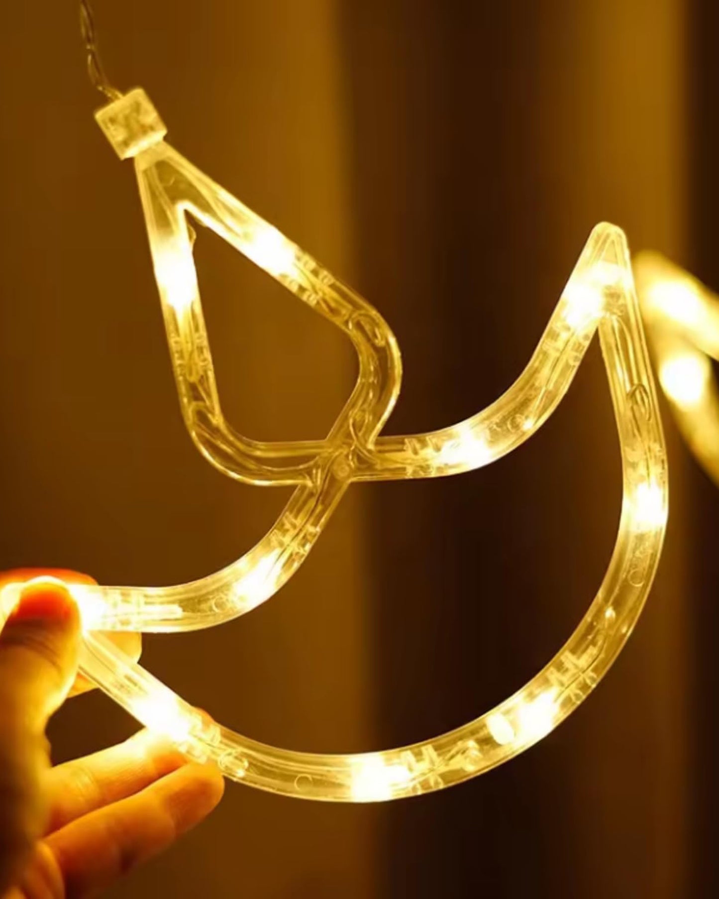 Homesake® 12 Diya Curtain Fairy String Led Diya Light with Plug in String Lights with 8 Modes, Diwali, Christmas Festive Lights, Pooja Room Decor for Indoor Outdoor Window Wall Home Party (Warm White)