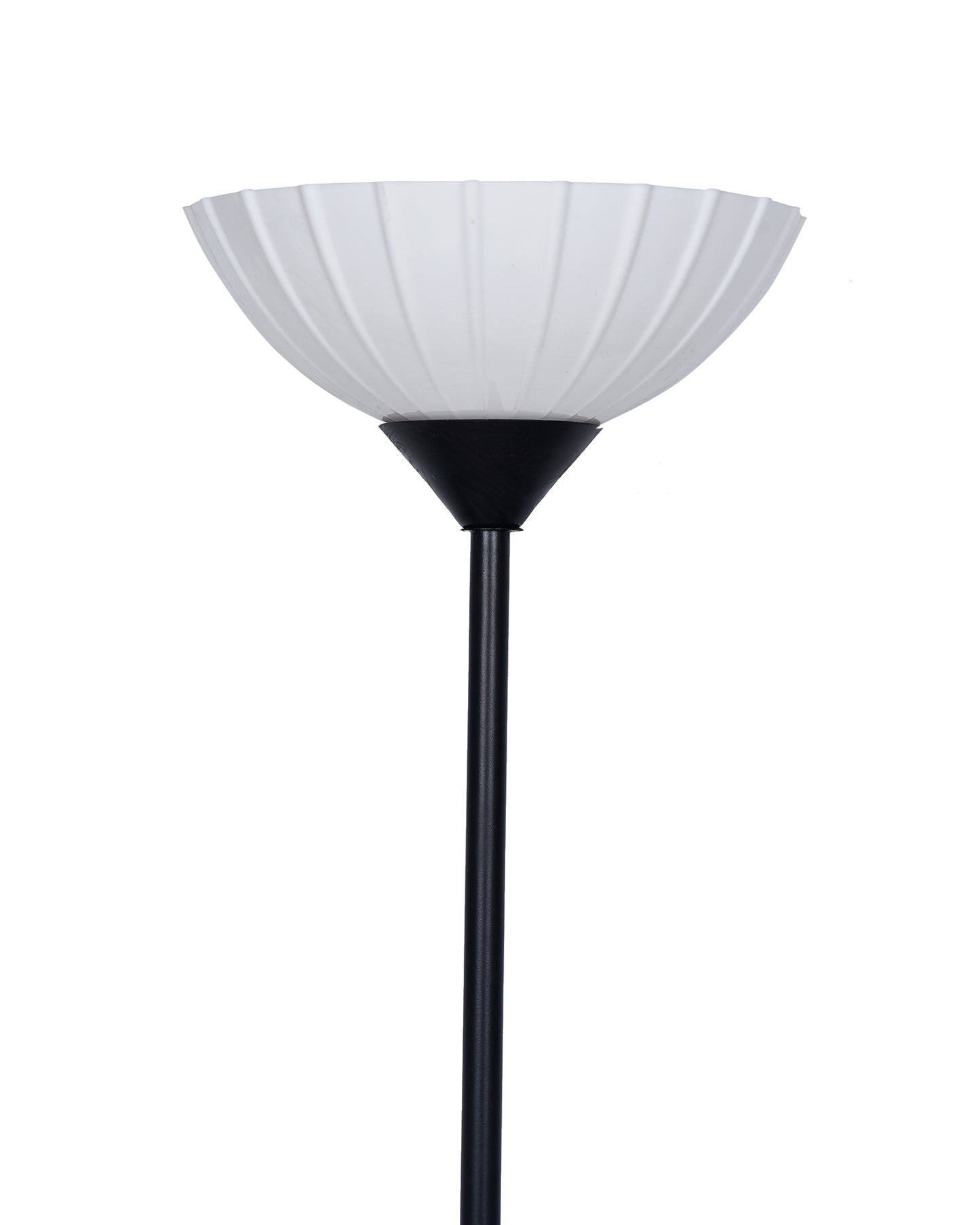 Sky Ribbed Dome Standing Lamps with Acrylic Shade,Modern Floor Lamp for Living Room, Bedrooms, Office Straight