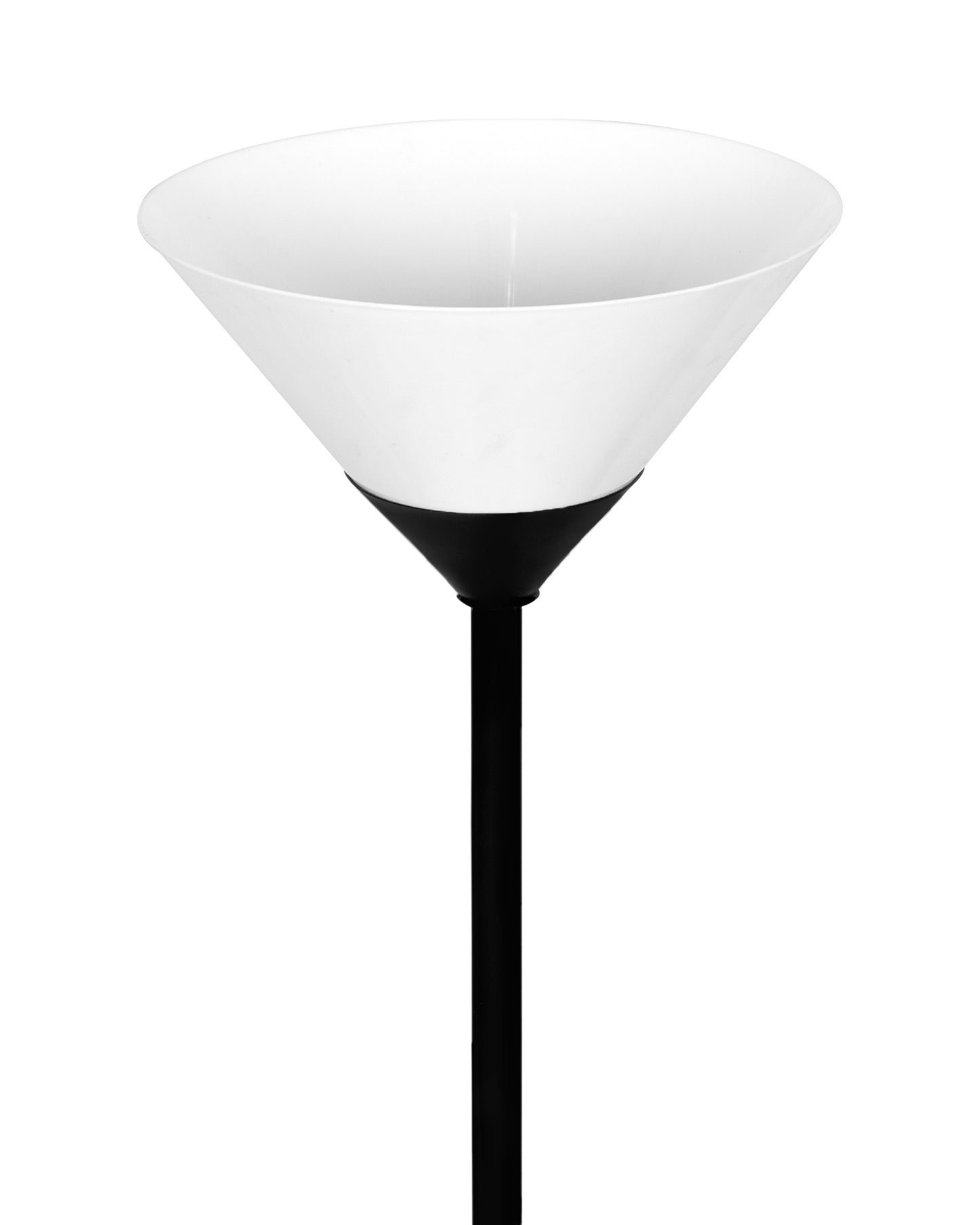Sky Inverted Standing Lamps with Acrylic Shade,Modern Floor Lamp for Living Room, Bedrooms, Office Straight Black
