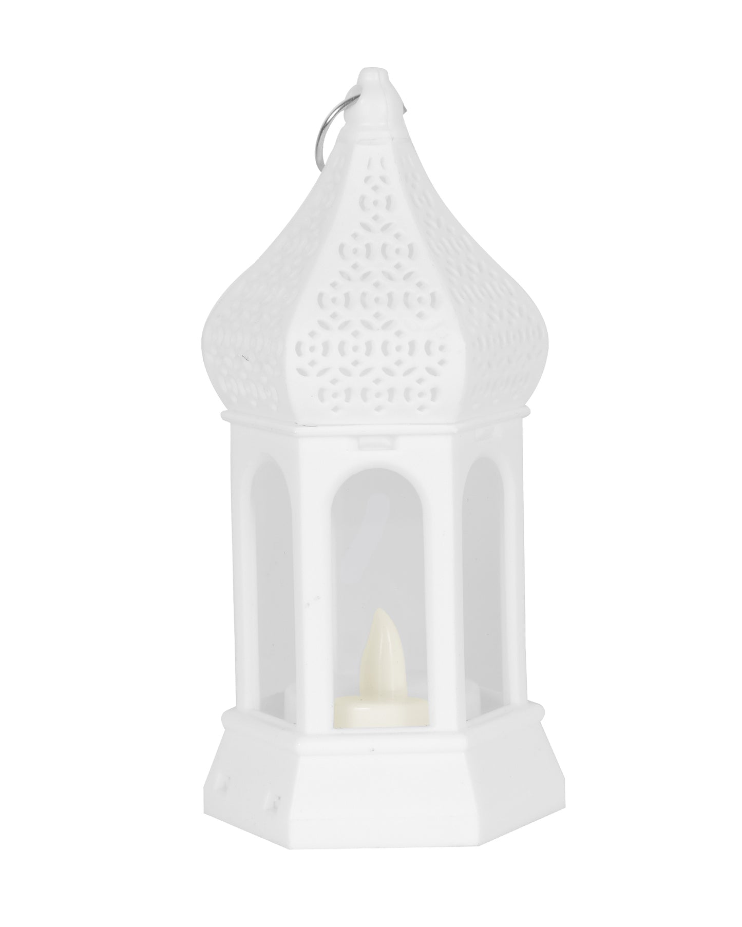 2 pcs Flameless and Smokeless Acrylic Antique LED Lantern Hurricane Lamp and Wall Hanging Led Candle Light for Home,Living Room for Diwali Decorations, T-Light lantern, Black