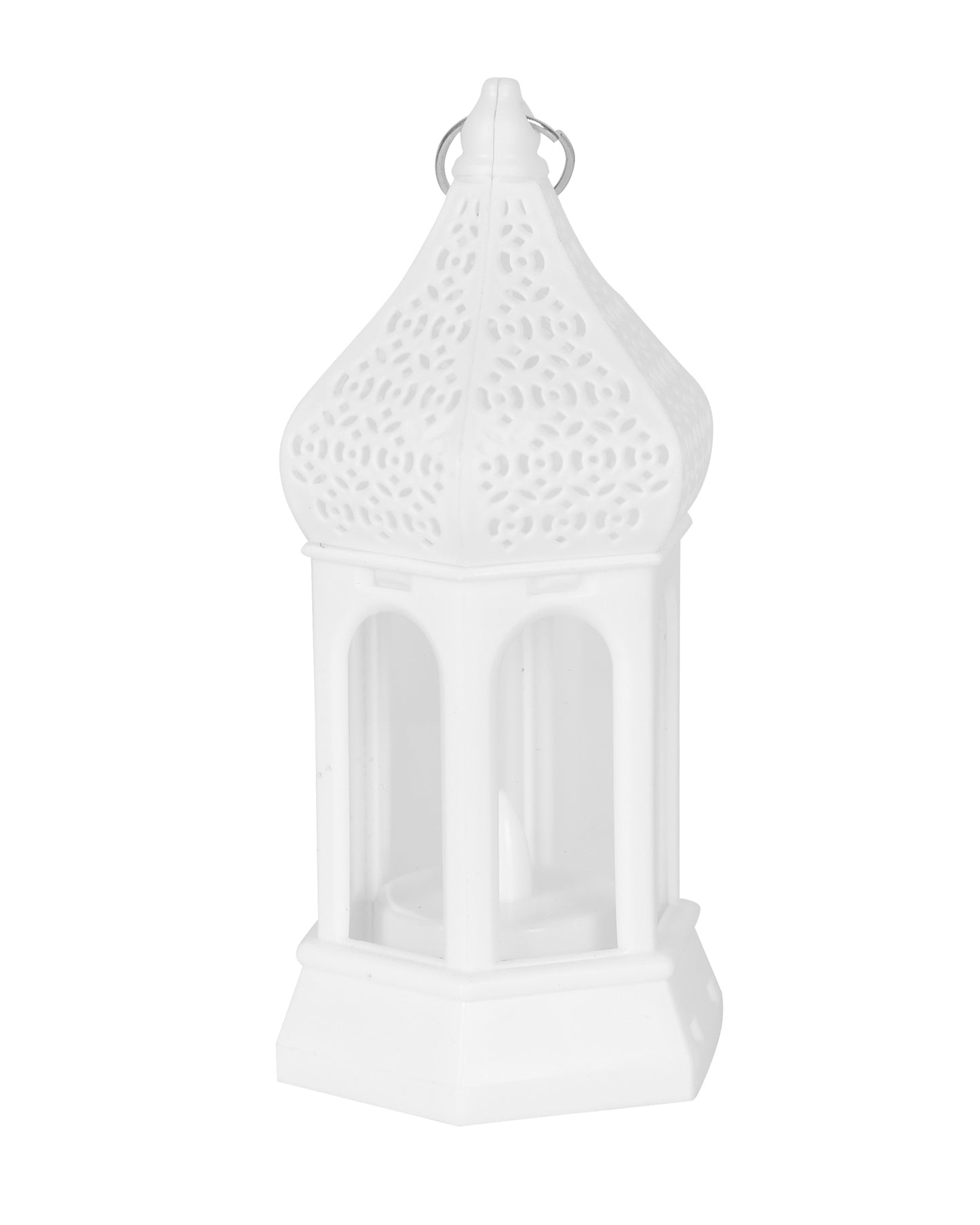 2 pcs Flameless and Smokeless Acrylic Antique LED Lantern Hurricane Lamp and Wall Hanging Led Candle Light for Home,Living Room for Diwali Decorations, T-Light lantern, Black