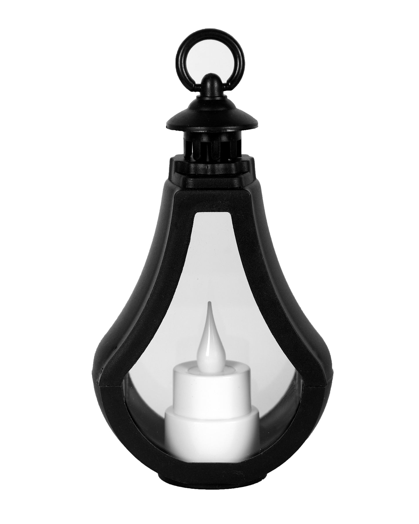 2 pcs Flameless and Smokeless Acrylic Antique LED Lantern Hurricane Lamp and Wall Hanging Led Candle Light for Home,Living Room for Diwali Decorations, Drop lantern, Black