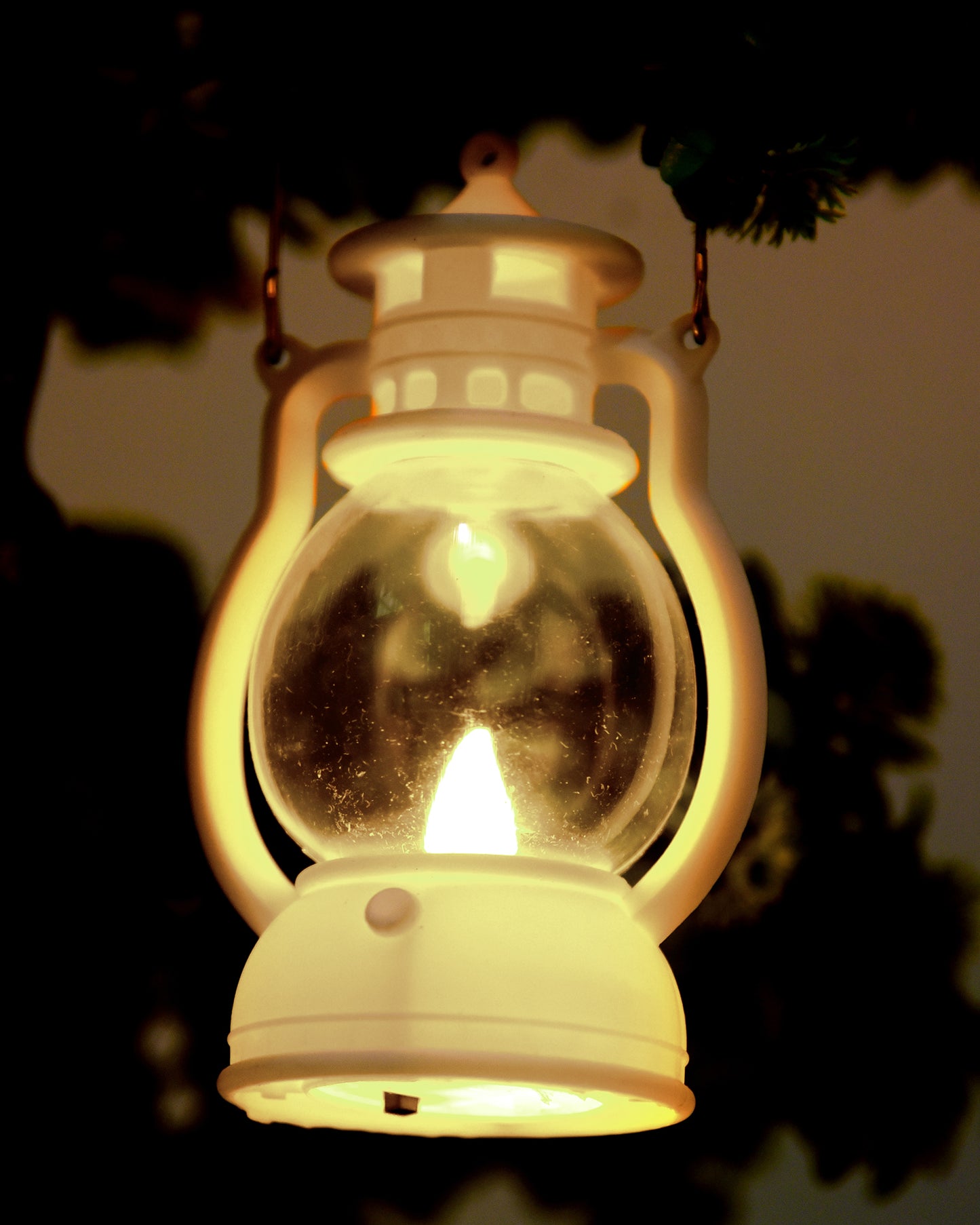 2 pcs Flameless and Smokeless Acrylic Antique LED Lantern Hurricane Lamp and Wall Hanging Led Candle Light for Home,Living Room for Diwali Decorations, Oil lantern, Black & White