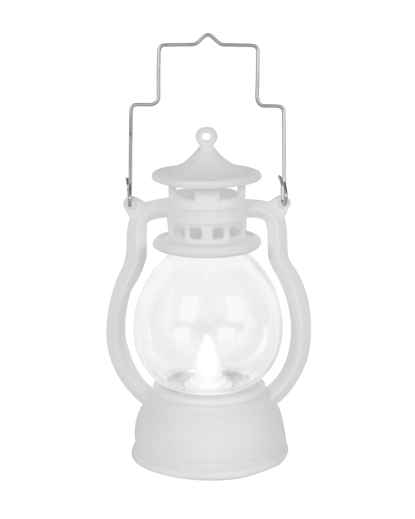 2 pcs Flameless and Smokeless Acrylic Antique LED Lantern Hurricane Lamp and Wall Hanging Led Candle Light for Home,Living Room for Diwali Decorations, Oil lantern, Black & White