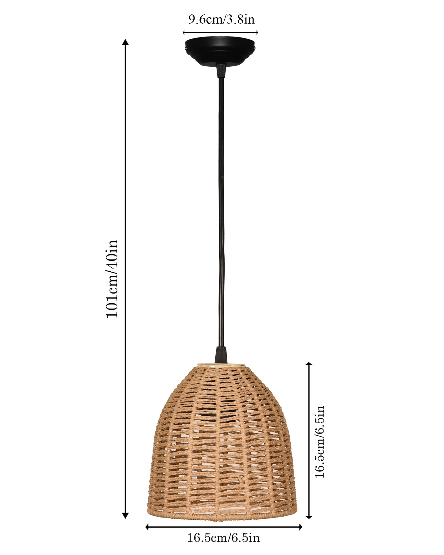 Seagrass Chandelier Hanging Lamp Natural Rattan Weaving Single Light Fixture Rustic Pendant Light for Kitchen Dining Room Restaurants Bars, Natural Texture, Bottle