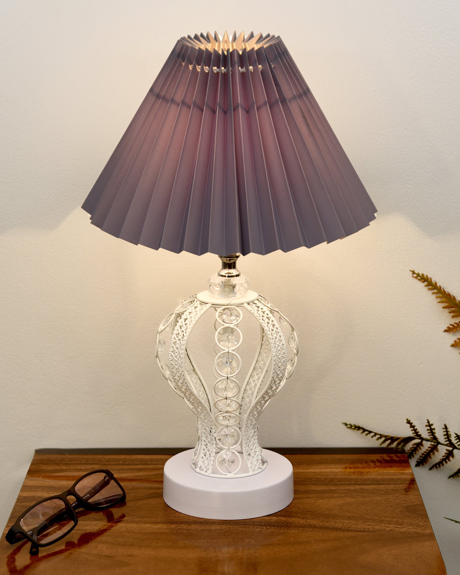 Bedroom Crystal Bed Lamps Modern Round Small Crystal Table Lamp