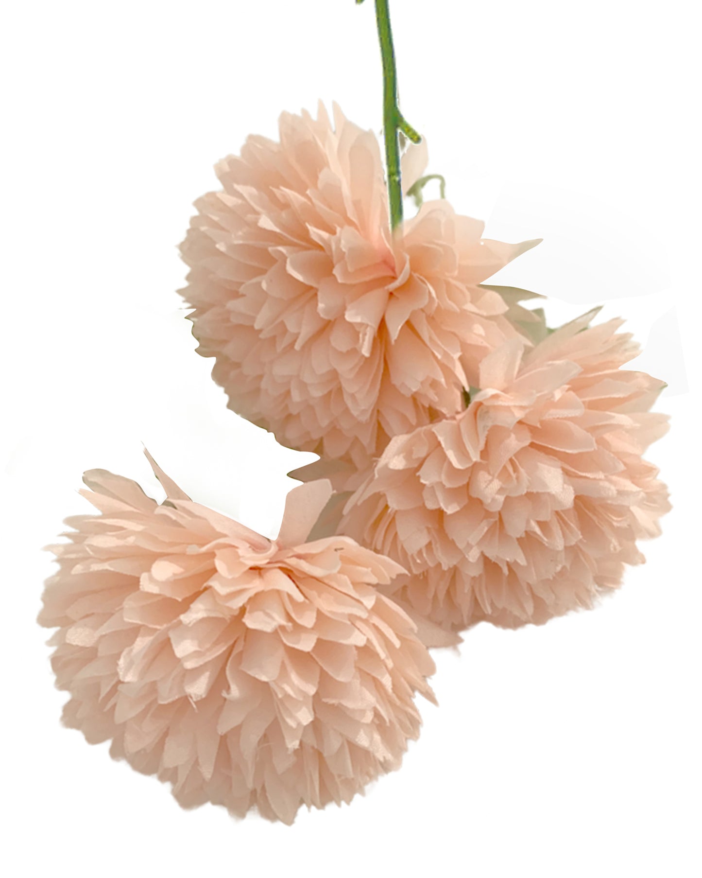 Artificial Long Chrysanthemum  Flower Branches Decor, 26 Inch Faux Large three Dahalia Flowers for Tall Floor Vase Wedding Home Decoration, Synthetic for Dinner Table Centerpiece, set of 2 sticks, Vine Red