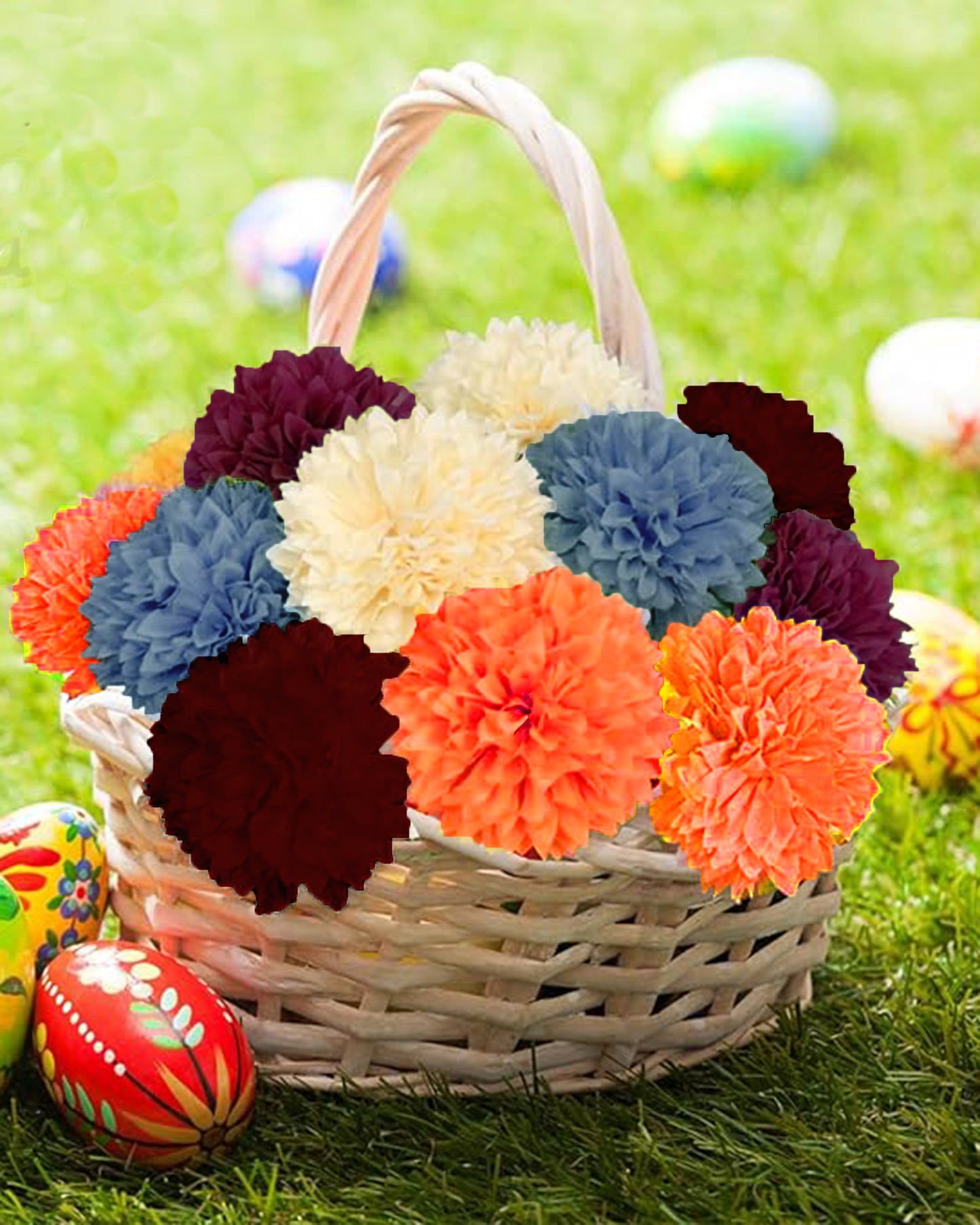 Artificial Long Chrysanthemum  Flower Branches Decor, 26 Inch Faux Large three Dahalia Flowers for Tall Floor Vase Wedding Home Decoration, Synthetic for Dinner Table Centerpiece, set of 2 sticks, Vine Red