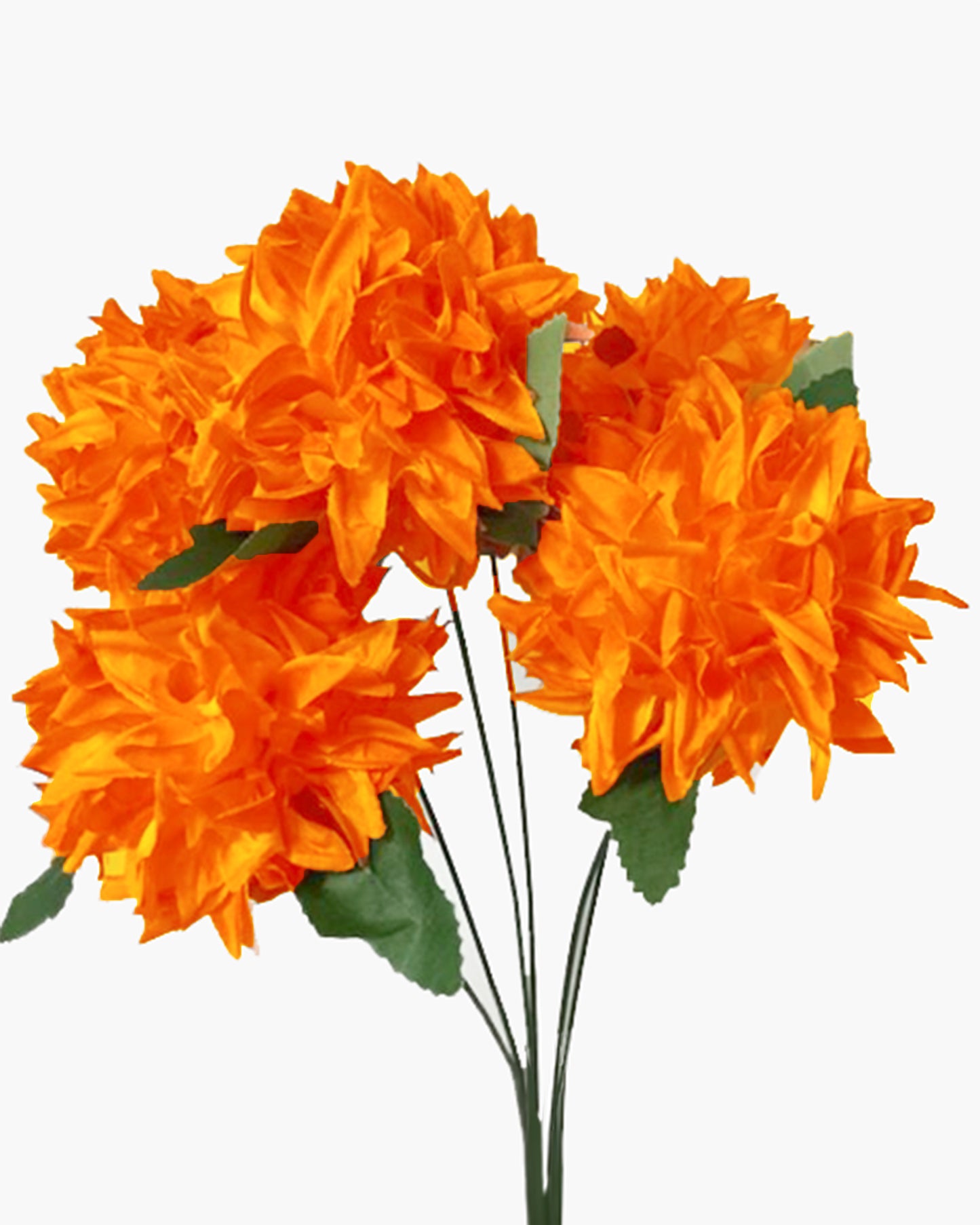 Artificial Long Chrysanthemum  Flower Branches Decor, 26 Inch Faux Large three Dahalia Flowers for Tall Floor Vase Wedding Home Decoration, Synthetic for Dinner Table Centerpiece, set of 2 sticks, Vine Red