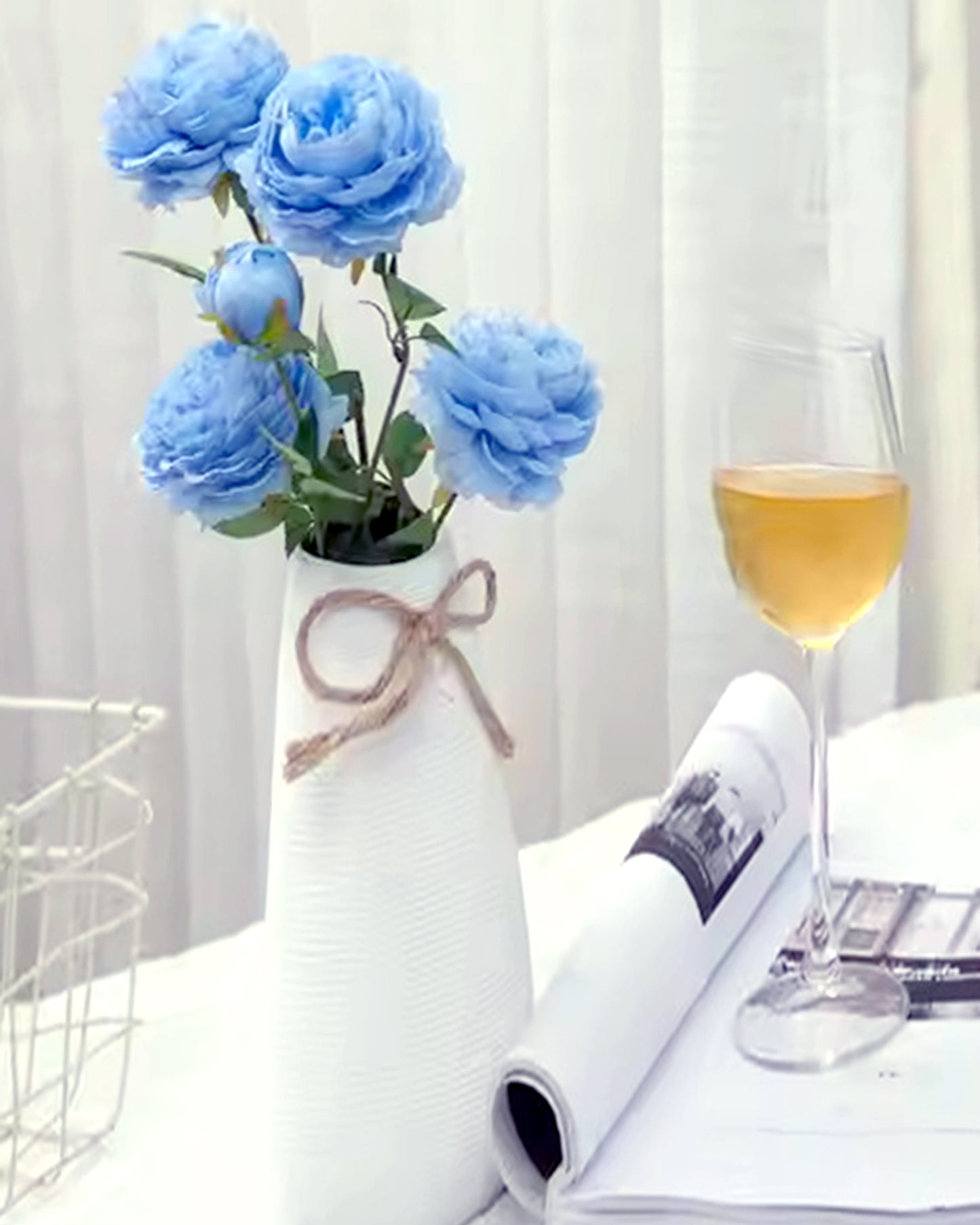 Artificial Faux Fake Flowers Real-Touch Rose Long Stem with Two Head one Buds for Home Kitchen Table Centerpiece Wedding Engagement Office Decorations Valentine’s Day Birthday Gifts, 3 sticks, Orange