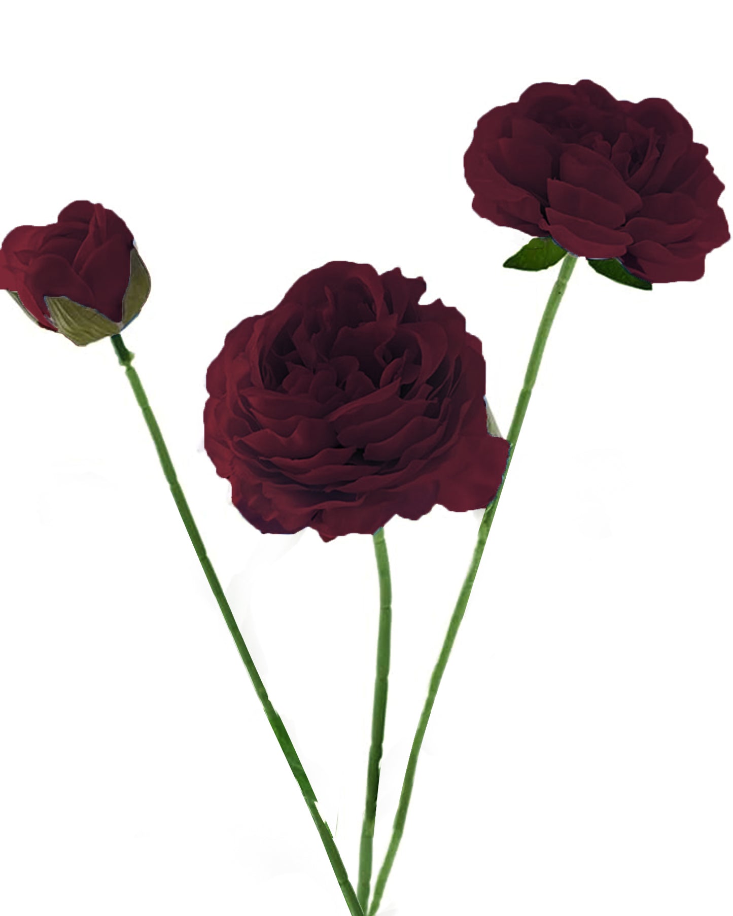 Artificial Faux Fake Flowers Real-Touch Rose Long Stem with Two Head one Buds for Home Kitchen Table Centerpiece Wedding Engagement Office Decorations Valentine’s Day Birthday Gifts, 3 sticks, Orange