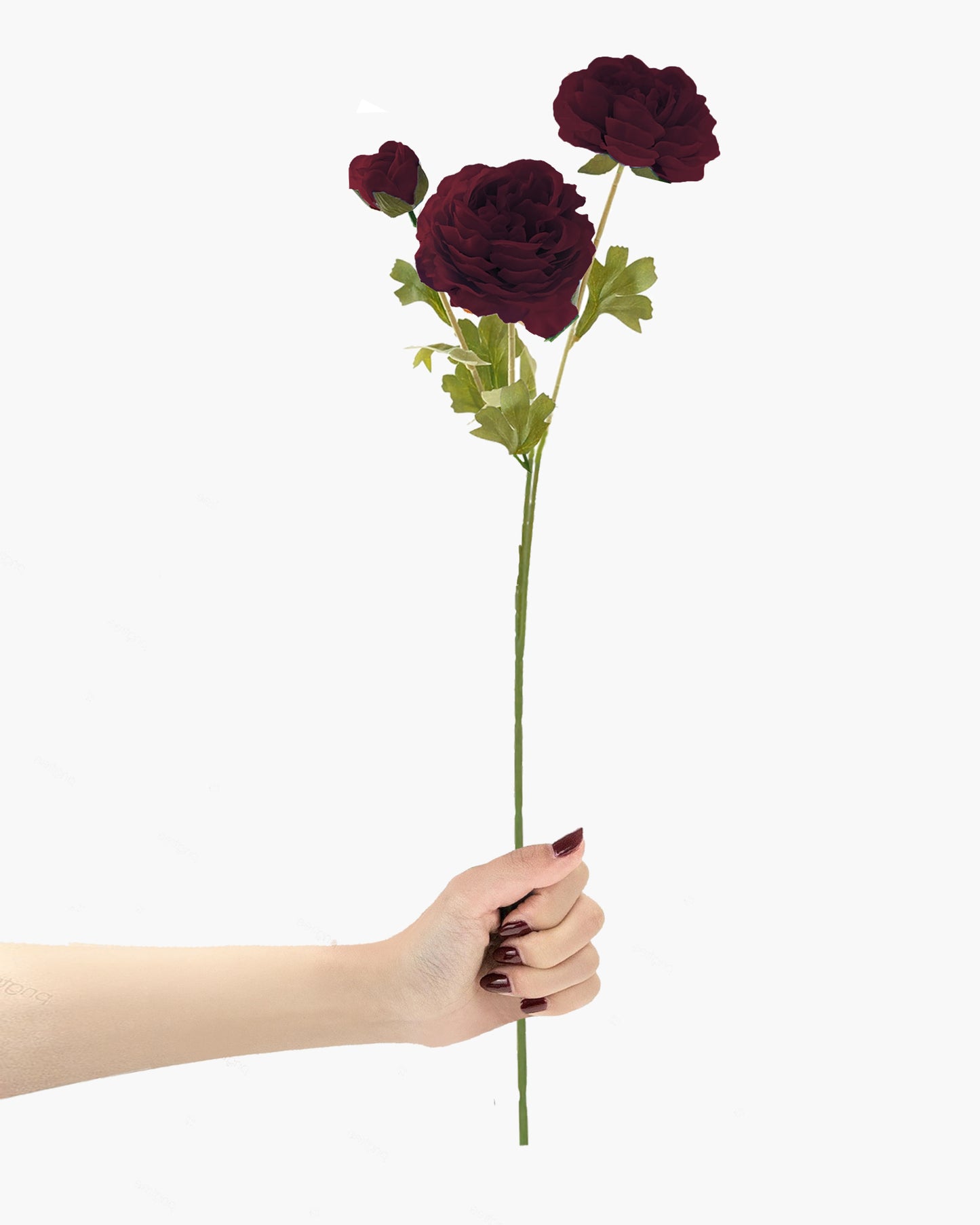 Artificial Faux Fake Flowers Real-Touch Rose Long Stem with Two Head one Buds for Home Kitchen Table Centerpiece Wedding Engagement Office Decorations Valentine’s Day Birthday Gifts, 3 sticks, Orange