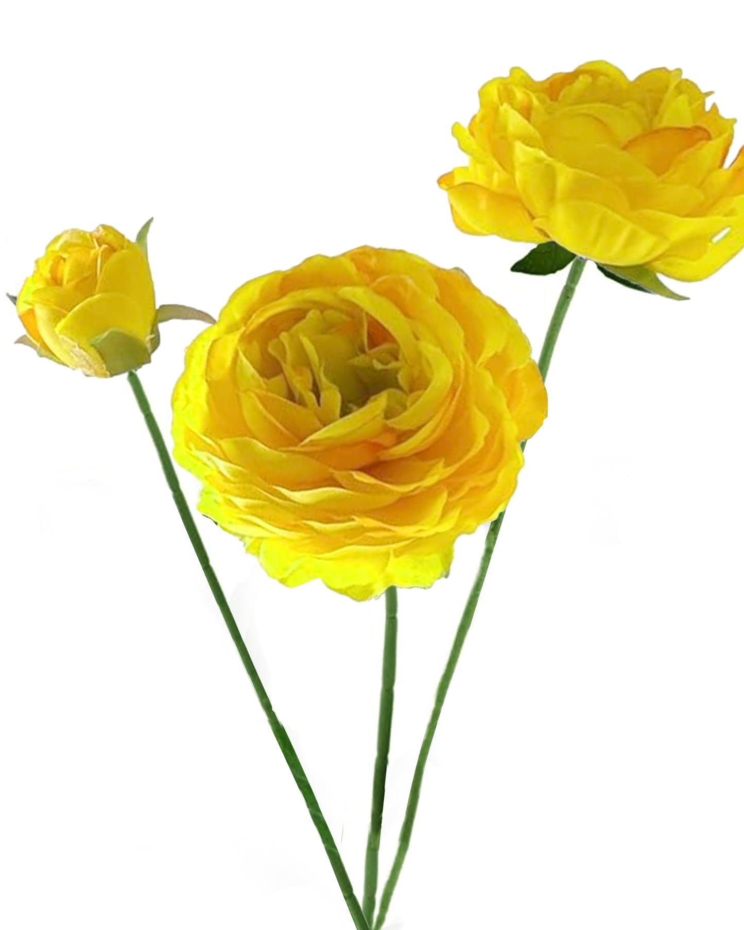 Artificial Faux Fake Flowers Real-Touch Rose Long Stem with Two Head one Buds for Home Kitchen Table Centerpiece Wedding Engagement Office Decorations Valentine’s Day Birthday Gifts, 3 sticks, Orange