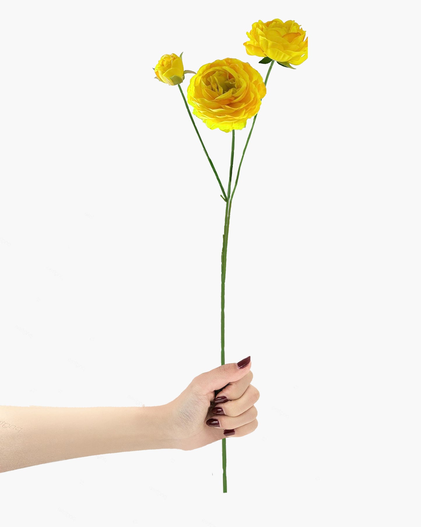 Artificial Faux Fake Flowers Real-Touch Rose Long Stem with Two Head one Buds for Home Kitchen Table Centerpiece Wedding Engagement Office Decorations Valentine’s Day Birthday Gifts, 3 sticks, Orange