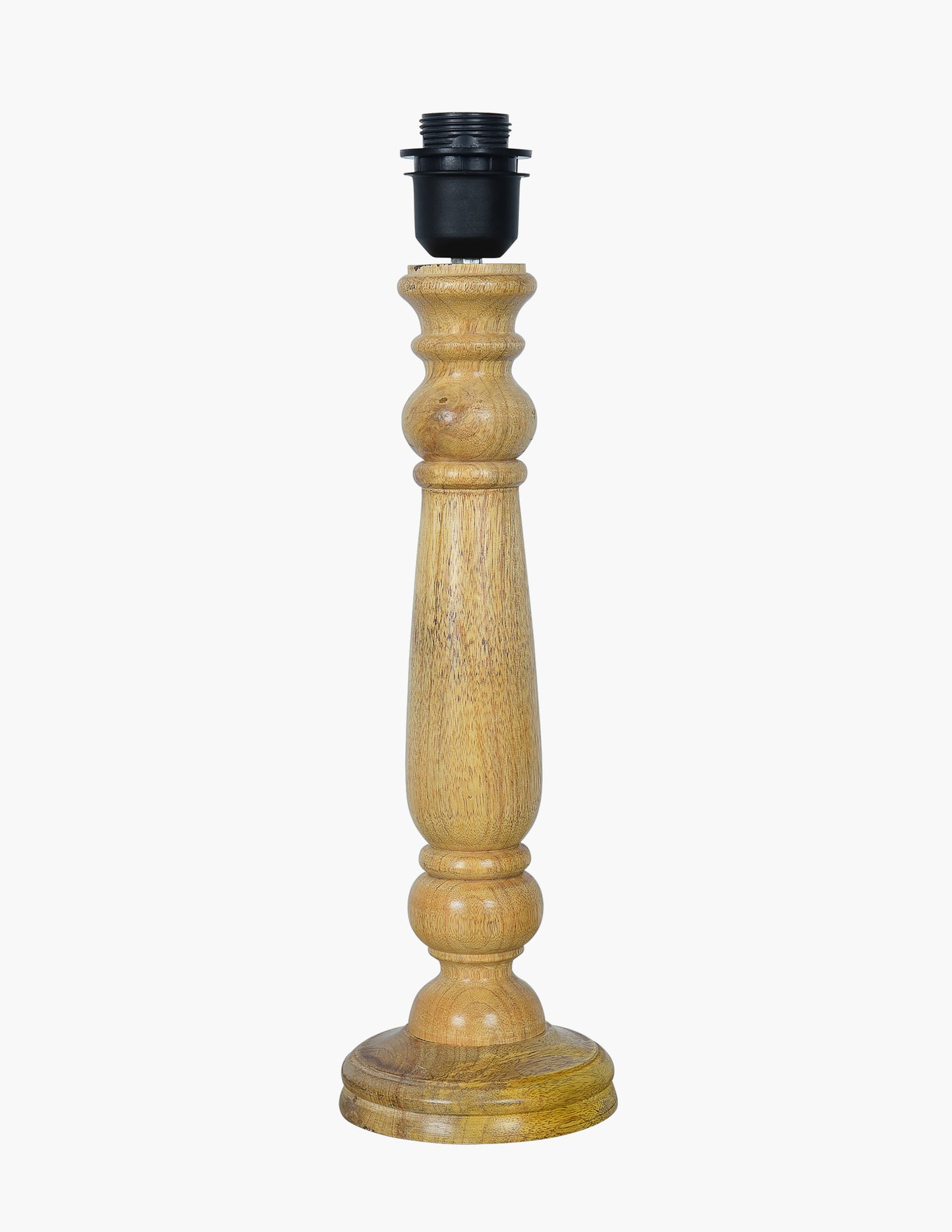 Mable Rustic Wood Table Lamp, Industrial Bedside Living Room Light, Khadi Drum Shade
