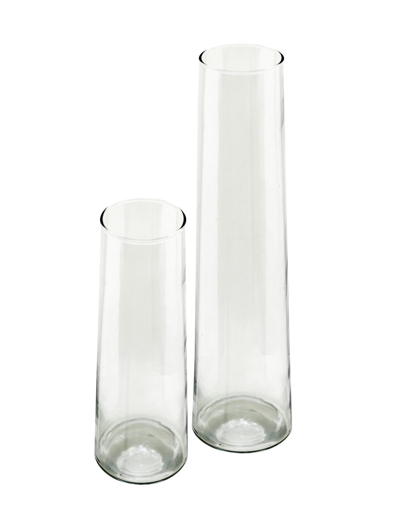 Glass Vase for Plants Flowers (Transparent, 29 cm X 8 cm) - Living Room Glass Vase Pot for Water Plants Home Décor Dining Table Decoration Bedroom Hall Aesthetic House Warming Gift, Stem Vase