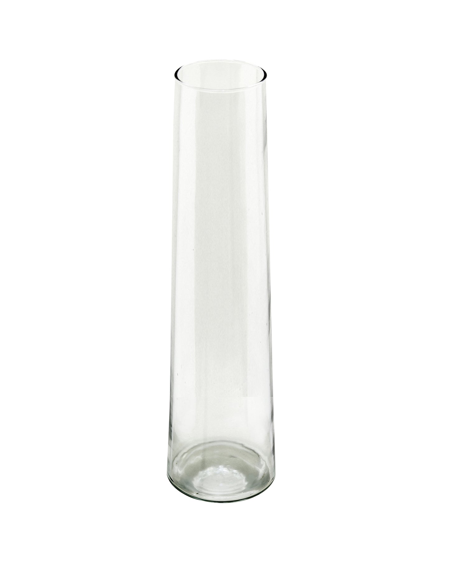 Glass Vase for Plants Flowers (Transparent, 29 cm X 8 cm) - Living Room Glass Vase Pot for Water Plants Home Décor Dining Table Decoration Bedroom Hall Aesthetic House Warming Gift, Stem Vase