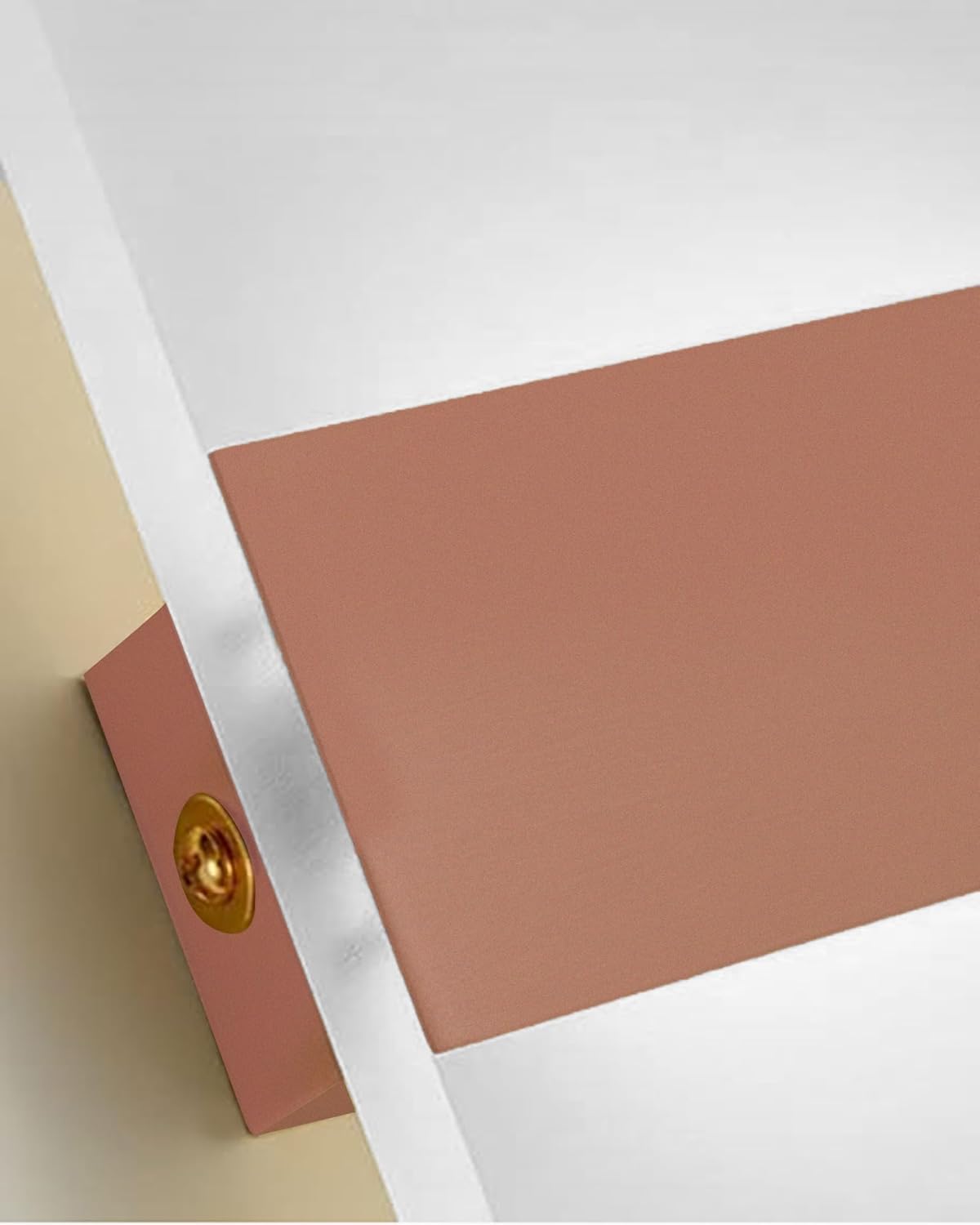 Modern LED Acrylic Wall Light for Living Room | Frosted Panel Sconce Vertical Panel Wall Mounted – Warm White, Indoor Decorative Lighting, Rectangle, Rose Gold