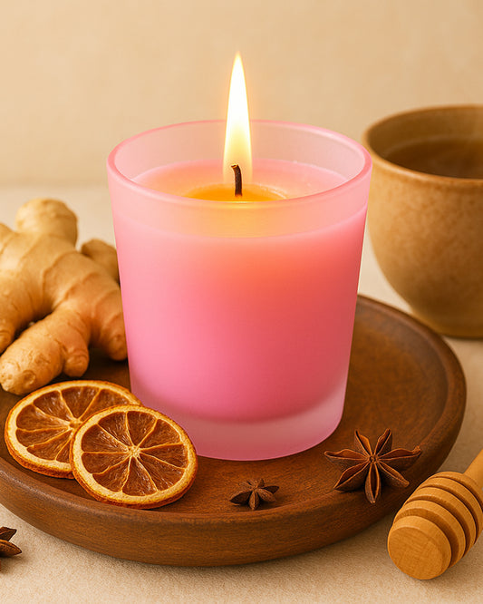 Premium Scented Candles in Glass, Small 2.5 Inch Wax Colored Votive Candles with Fragrance for Diwali Home Decor Light Wedding Party Favors Table Centerpiece, 11 Hours Burning, Vanilla