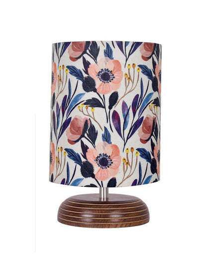 Modern Zen Wooden Lampshade Nightstand Lamps, Antique Base E27 Creative Reading Bedside Lamps Ideal for Bedroom, Pebble, Bird Cylinder