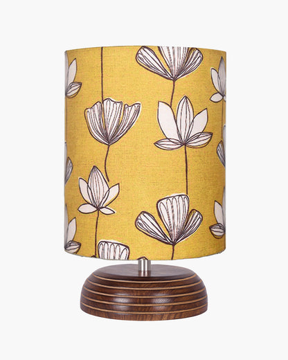Modern Zen Wooden Lampshade Nightstand Lamps, Antique Base E27 Creative Reading Bedside Lamps Ideal for Bedroom, Pebble, Bird Cylinder