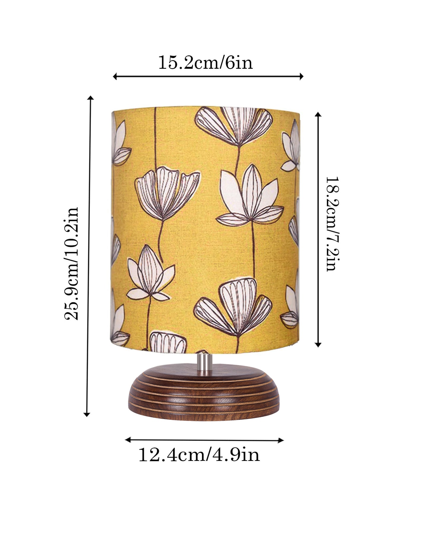 Modern Zen Wooden Lampshade Nightstand Lamps, Antique Base E27 Creative Reading Bedside Lamps Ideal for Bedroom, Pebble, Bird Cylinder