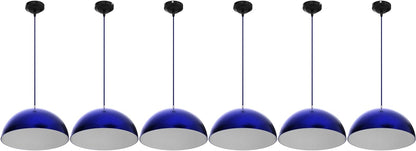 Metallic Glossy Pendant hanging light, hanging lamp 10"