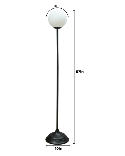 Homesake® Floor Lamp Standing Lamp | On/Off Foot Switch | Tall Modern Floor Lamp for Living Room | Bedrooms | Corner Lamp for Living Room | Office | Farmhouse | (Matt Black)