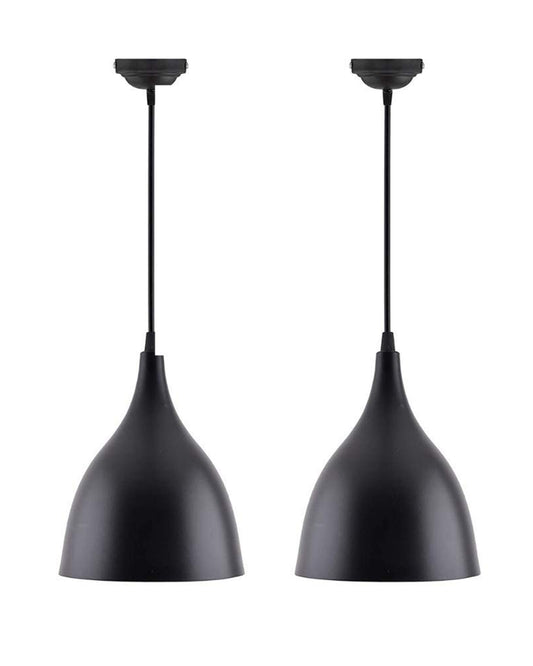 Homesake® Single Head Metal E26 / E27 Hanging Pendant Ceiling Decorative Vintage Chandelier For Living Room, Home, Hall Jhumar Lighting, Decorative, Kitchen Area and Dining Room Light- Pack of 2