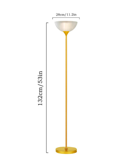 Homesake® Sky Dome Standing Lamps with Acrylic Shade | Modern Floor Lamp for Living Room, Bedrooms, Corner Lamp for Living Room | Standing Lampe (Straight)