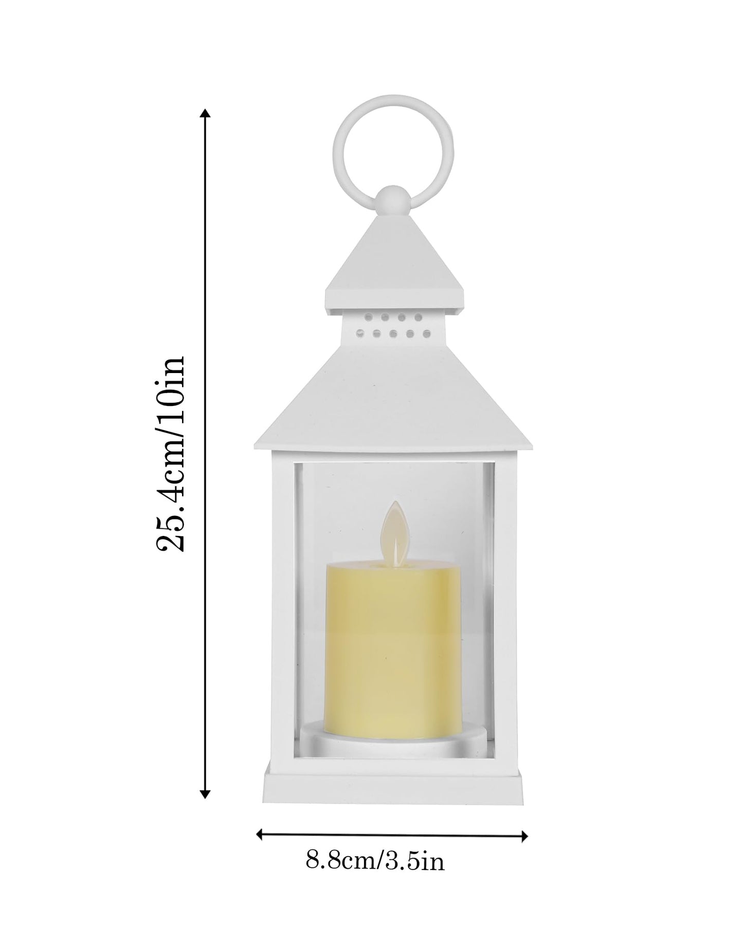 1 Pc Flameless and Smokeless Acrylic Antique LED Hurricane Lamp Wall Hanging for Home, Living Room Corner, Bedroom, Wall Decor, Diwali Decorations, Classic, Black