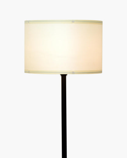 Homesake® Modern Floor Lamp for Living Room Traditional Farmhouse Boho Floor Lamp Mid-Century Pole Lamp, Linen Lamp Shade Side Standing Lamps | Corner Lamp Light | Hall Bedroom Office, Pleated White
