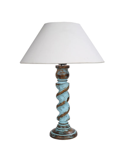 Signature Rustic Table Lamp set of 2, farmhouse Living Room Bedroom House Bedside Nightstand Home Office Reading Light, Rope Distress