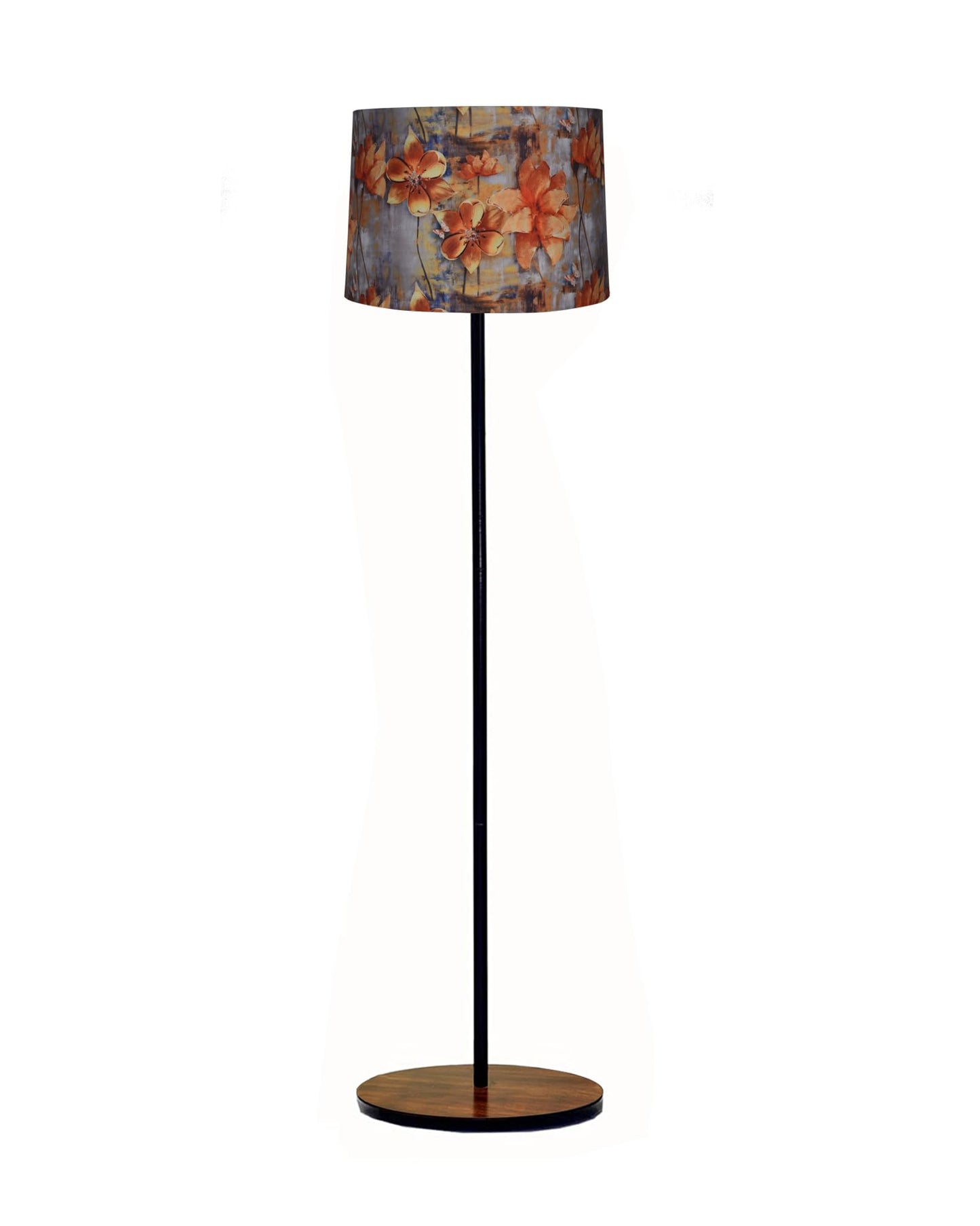 Homesake® Rustic Wooden Base Floor Lamp for Living Room | Decorative Night Standing Lamp | Corner Lamp for Living Room | Antique Industrial Vintage Minimalist Home | Office-Bird