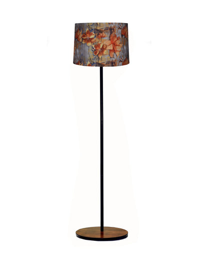 Homesake® Rustic Wooden Base Floor Lamp for Living Room | Decorative Night Standing Lamp | Corner Lamp for Living Room | Antique Industrial Vintage Minimalist Home | Office-Bird