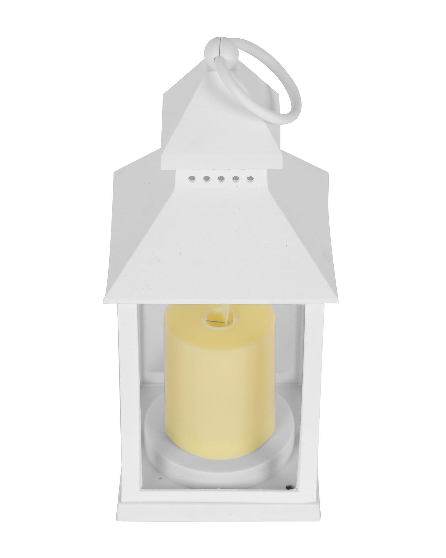 1 Pc Flameless and Smokeless Acrylic Antique LED Hurricane Lamp Wall Hanging for Home, Living Room Corner, Bedroom, Wall Decor, Diwali Decorations, Classic, Black