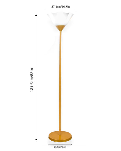 Sky Tulip Standing Lamps with Acrylic Shade,Modern Floor Lamp for Living Room, Bedrooms, Office  Straight