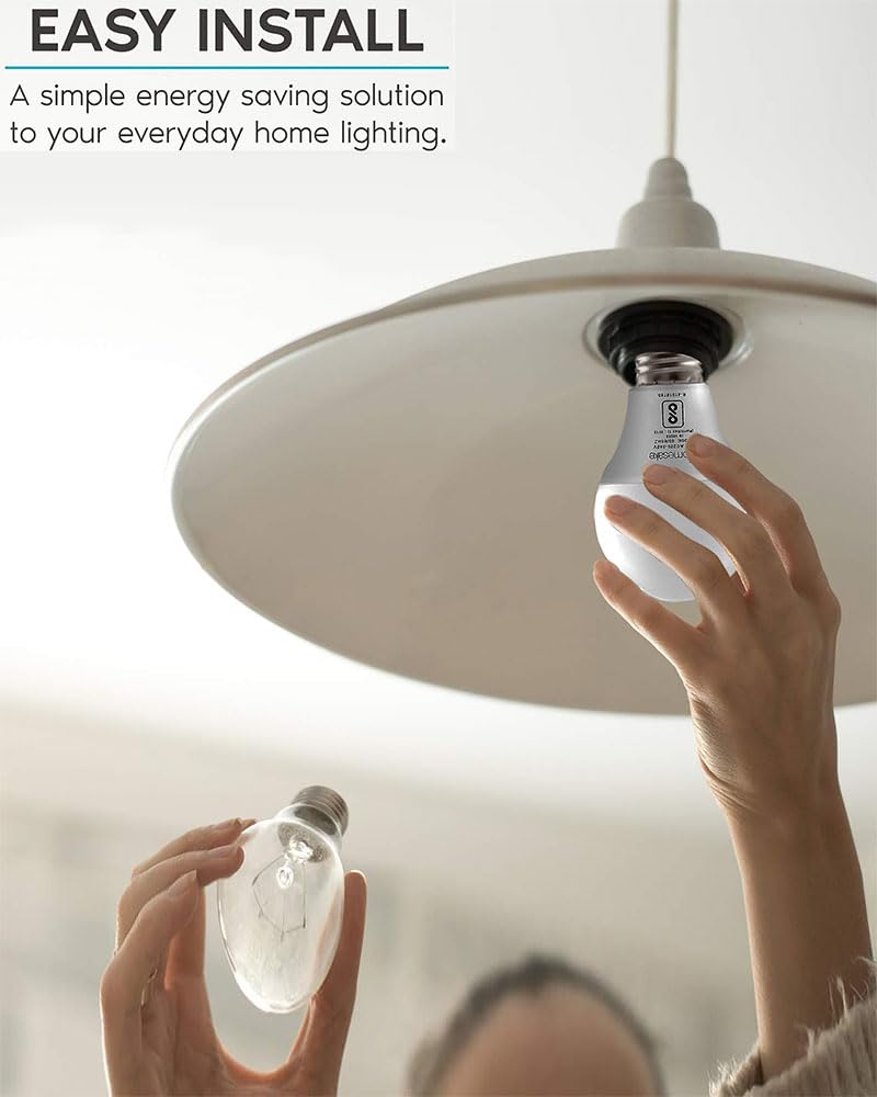 Homesake® E27 LED Light Bulbs Cool White 6000k 9W Standard Edison Base Bulb, for Bedroom Living Room, Energy Saving LED Light Bulb for Home, Office & Study Room